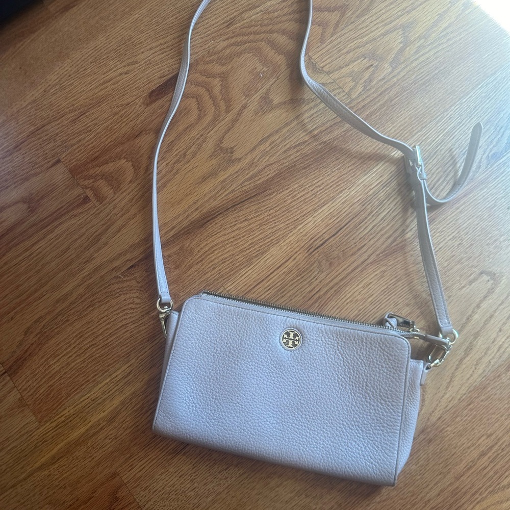 Light pink Tory Burch cross body / clutch